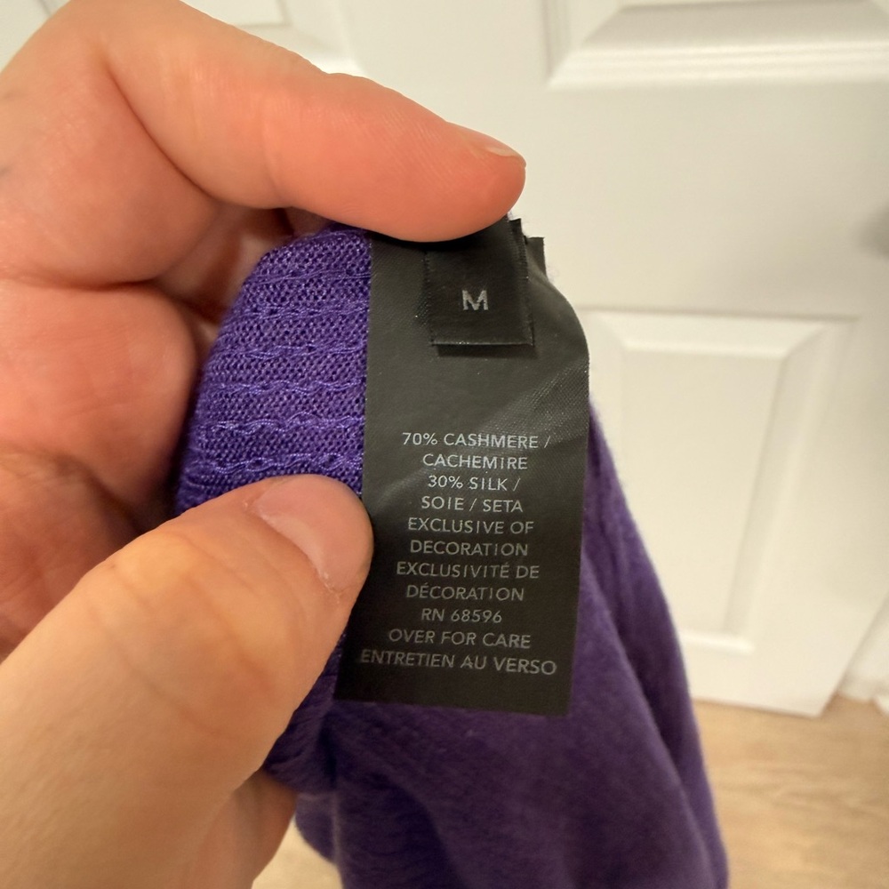 Donna Karan Cashmere/silk Sequin Vibrant Purple Dress - Picture 5 of 5